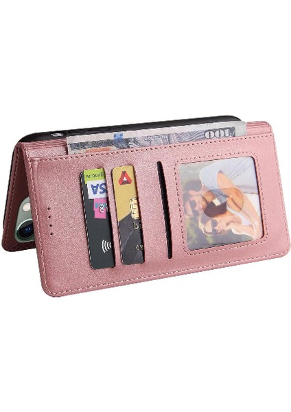 Iphone 11 Pro Max Premium Deri Üç Kart Yuvaları Için Flip Case (Yurt Dışından)