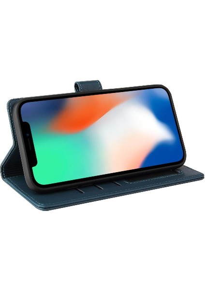 Iphone x Üç Kart Yuvaları Premium Deri Kickstand Için Flip Case (Yurt Dışından) fırsatları
