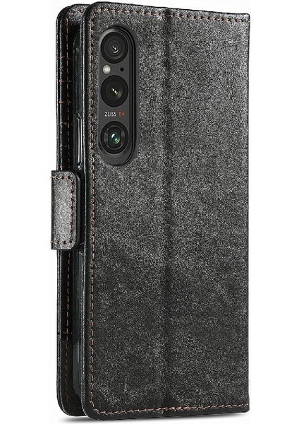 Sony Xperia 1 V Çok Renkli Ekleme Iş Çoklu Kart Için Flip Case (Yurt Dışından)