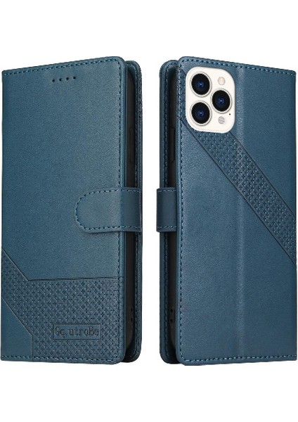 Iphone 13 Için Flip Case Pro Üç Kart Yuvaları Kickstand Premium Deri (Yurt Dışından)