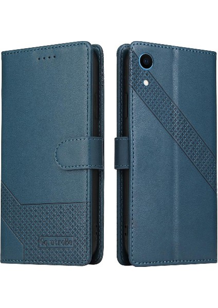 Iphone Xr Kickstand Üç Kart Yuvaları Premium Deri Için Flip Case (Yurt Dışından)