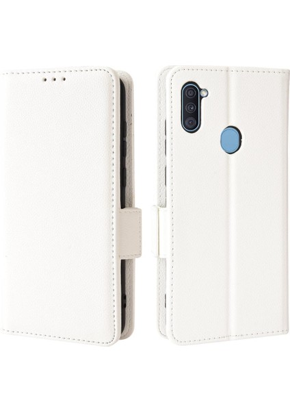Samsung Galaxy A11 Pu Deri Kart Yuvaları Tutucu Yan Toka (Yurt Dışından)