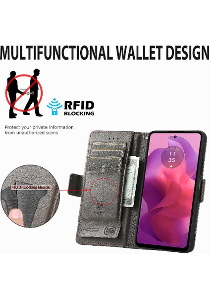 Motorola Moto G24 4g Cüzdan Iş Için Flip Case Çok Renkli Çoklu Kart (Yurt Dışından) fiyatları