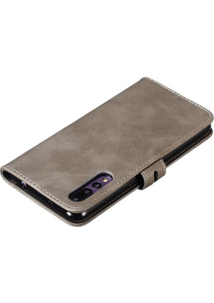 Cüzdan Kılıf Için Huawei P20 Pro Manyetik Kapatma Kickstand Kabartmalı Tüm (Yurt Dışından)