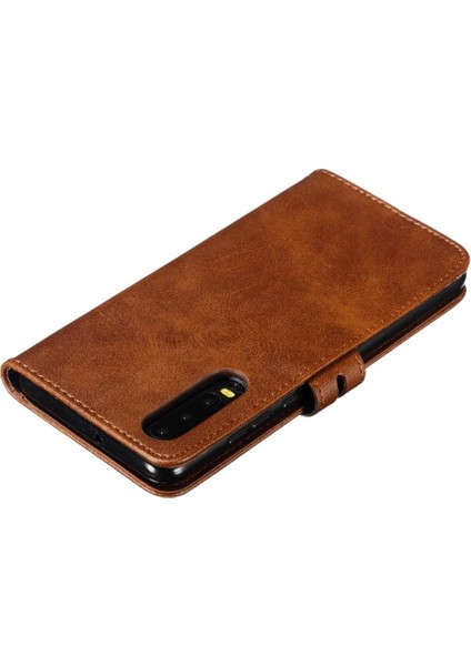 Huawei P30 Manyetik Kapatma Kabartmalı Kickstand Kartı Için Cüzdan Kılıf (Yurt Dışından) fırsatları