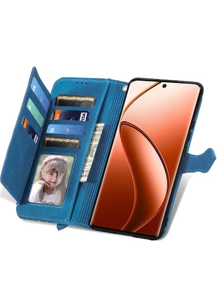 Realme 12 Pro Artı Iş Çoklu Kart Yuvası Çok Renkli Cüzdan Için Kılıf (Yurt Dışından)