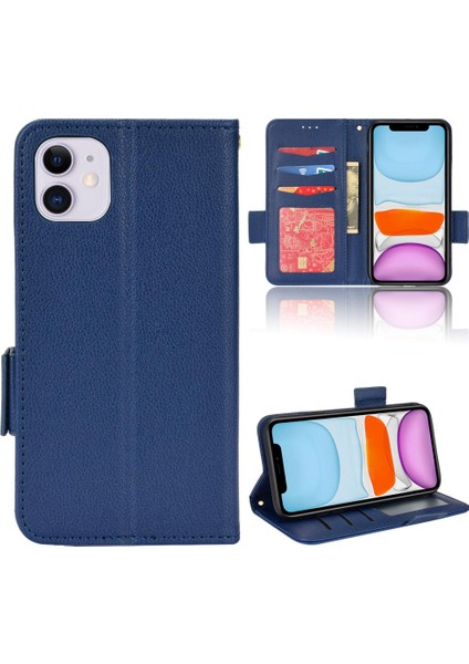 Iphone 12 Için Kılıf Mini Manyetik Cüzdan Kart Yuvaları Tutucu Yan Toka Pu (Yurt Dışından)