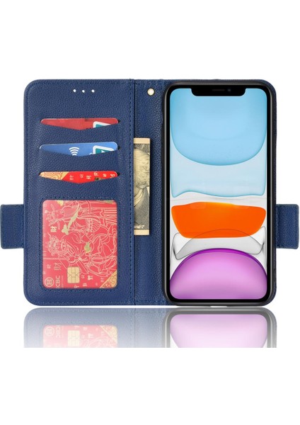 Iphone 12 Için Kılıf Mini Manyetik Cüzdan Kart Yuvaları Tutucu Yan Toka Pu (Yurt Dışından)