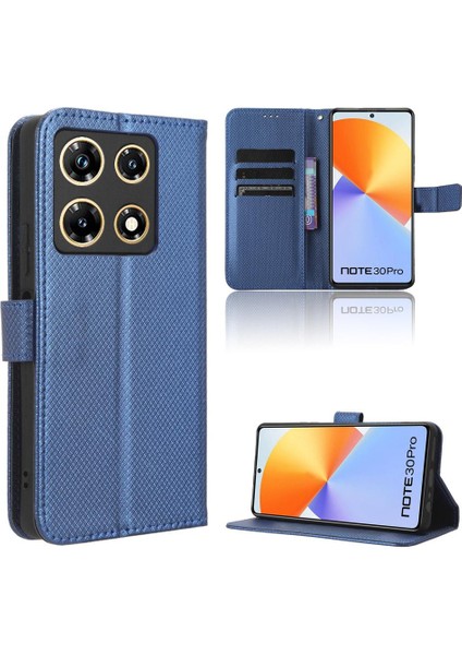 Infinix Not 30 Pro Kickstand Kapak Kart Tutucu Manyetik Cüzdan Için Kılıf (Yurt Dışından)