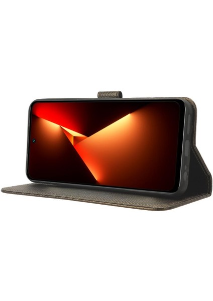 Tecno Pova Neo 3 Kickstand Manyetik Cüzdan Kapak Kart Tutucu Için Kılıf (Yurt Dışından)