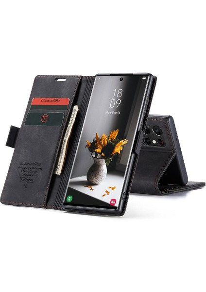 Samsung Galaxy S22 Için Flip Case Ultra Vintage Pu Deri Cüzdan Manyetik (Yurt Dışından) fırsatları
