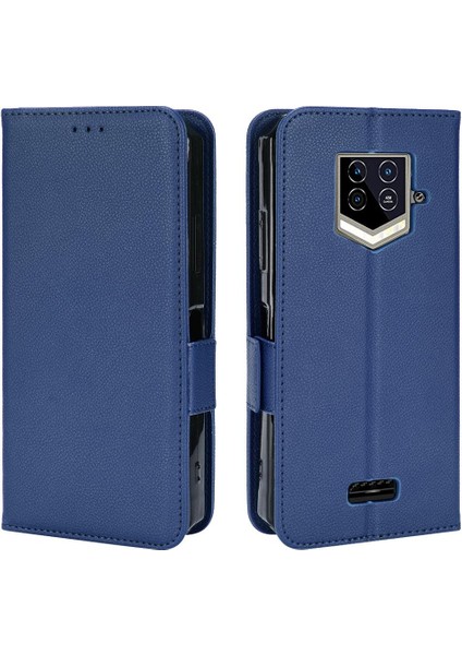 Oukitel WP15 Yan Toka Kart Yuvaları Için Kılıf Tutucu Cüzdan Manyetik Pu (Yurt Dışından)
