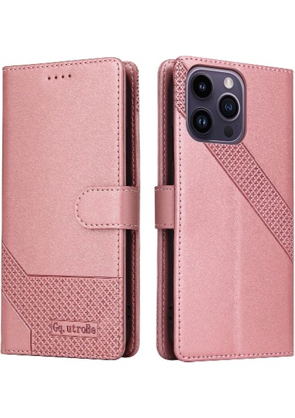 Iphone 14 Için Flip Case Pro Max Premium Deri Premium Deri Iki (Yurt Dışından)
