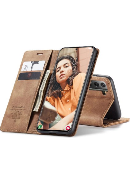 Samsung Galaxy S21 Fe Flip Case Için Folio Kitap Vintage Pu Deri (Yurt Dışından) fırsatları
