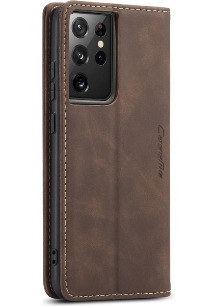 Samsung Galaxy S21 Ultra Kılıf Için Flip Case Kart Yuvası Kickstand Manyetik (Yurt Dışından) indirimleri