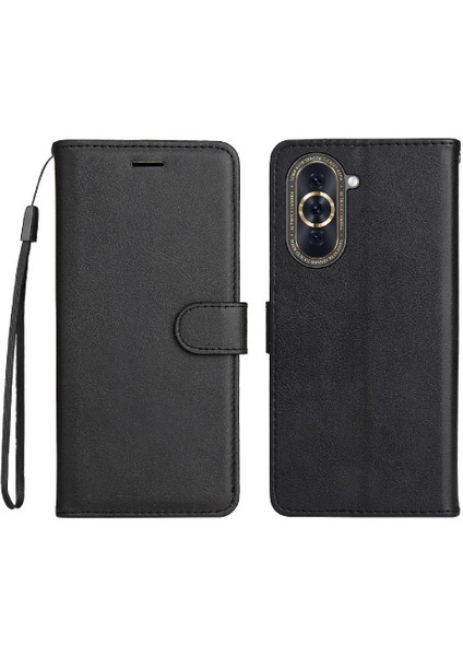 Huawei Nova 10 Için Flip Case Klasik Düz Renk Iş Cüzdan Telefon (Yurt Dışından)