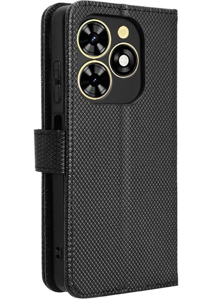 Tecno Spark Için Kılıf Gitmek 2024 Kickstand Kapak Kart Tutucu Manyetik Cüzdan (Yurt Dışından)