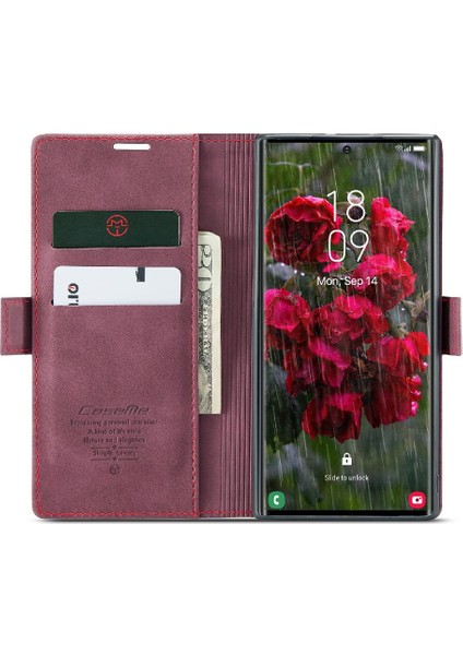 Samsung Galaxy S24 Için Flip Case Ultra 5g Flip Folio Kitap Manyetik Kapatma (Yurt Dışından)