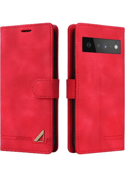 Google Piksel 6 Pro Flip Kapak Için Flip Case Cüzdan Darbeye Basit Kılıf (Yurt Dışından)