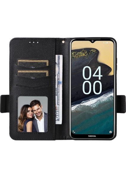 Nokia G42 5g Kart Yuvaları Tutucu Manyetik Cüzdan Yan Toka Pu (Yurt Dışından)