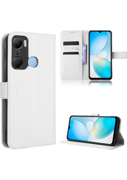 Infinix Sıcak 12 Pro Kickstand Manyetik Cüzdan Kart Tutucu Kapak Için Kılıf (Yurt Dışından)