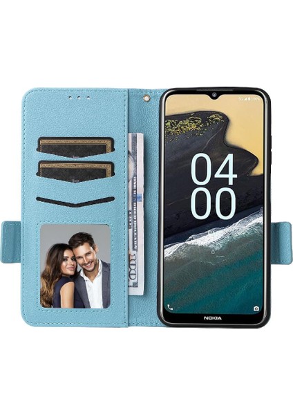 Nokia G42 5g Kart Yuvaları Tutucu Manyetik Cüzdan Yan Toka Pu (Yurt Dışından)