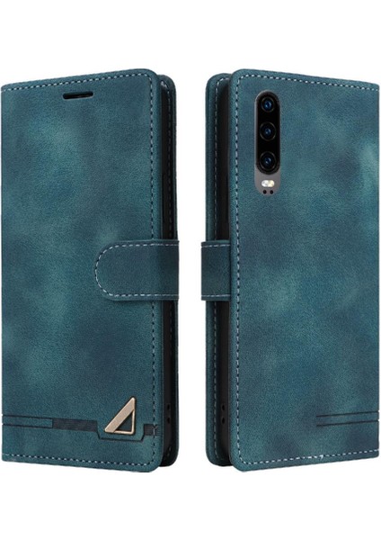 Huawei P30 Için Flip Case Deri Kılıf Kapak Darbeye Basit (Yurt Dışından)
