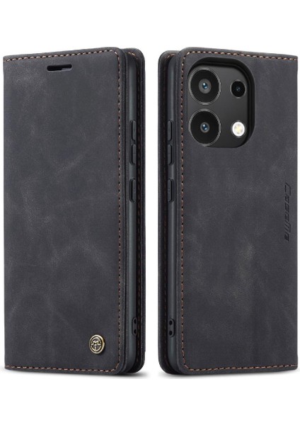 Xiaomi Redmi Not 13 Için Flip Case 4g Vintage Pu Deri Cüzdan Çevir Folio (Yurt Dışından)