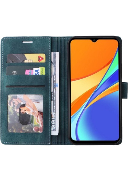 Xiaomi Redmi 9c Deri Kılıf Için Flip Case Basit Iş Darbeye (Yurt Dışından)