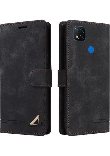 Xiaomi Redmi 9c Deri Kılıf Için Flip Case Basit Iş Darbeye (Yurt Dışından)