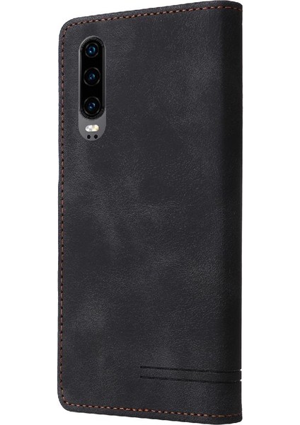 Huawei P30 Için Flip Case Deri Kılıf Kapak Darbeye Basit (Yurt Dışından) modelleri