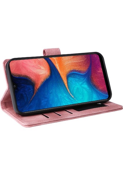 Samsung Galaxy A20E Cüzdan Için Flip Case Basit Iş Kapak Kılıfı (Yurt Dışından) modelleri