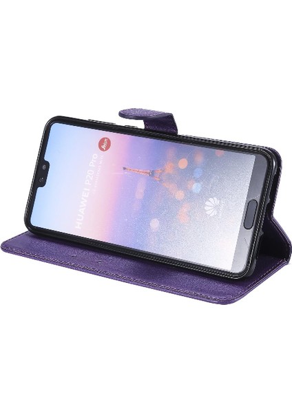 Huawei P20 Pro Için Flip Case Yüksek Kalite Deri Iş Cüzdan Telefon (Yurt Dışından)
