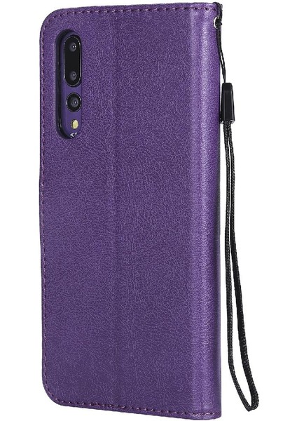 Huawei P20 Pro Için Flip Case Yüksek Kalite Deri Iş Cüzdan Telefon (Yurt Dışından)