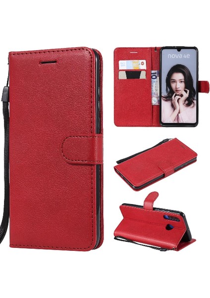 Huawei P30 Lite Iş Cüzdan Telefon Kılıfı Için Flip Case Klasik Katı (Yurt Dışından)