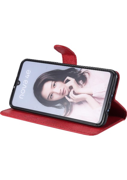 Huawei P30 Lite Iş Cüzdan Telefon Kılıfı Için Flip Case Klasik Katı (Yurt Dışından)