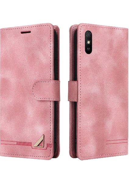 Xiaomi Redmi 9A Için Flip Case Deri Kılıf Kapak Darbeye Basit (Yurt Dışından)