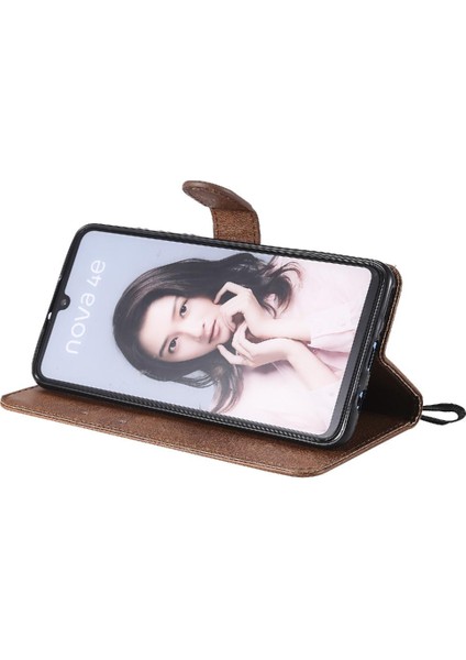 Huawei P30 Lite Iş Cüzdan Telefon Kılıfı Için Flip Case Klasik Katı (Yurt Dışından)