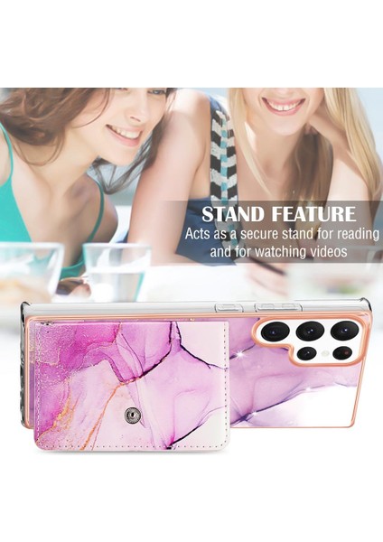 Samsung Galaxy S22 Ultra 5g Kart Yuvaları Için Kılıf Mermer Yumuşak Tpu Tampon (Yurt Dışından) modelleri