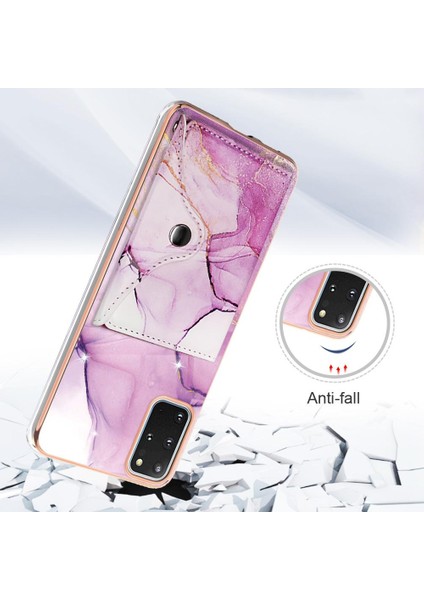 Samsung Galaxy S20 Artı 5g Yumuşak Tpu Tampon Ince Cüzdan Kart Yuvaları (Yurt Dışından)