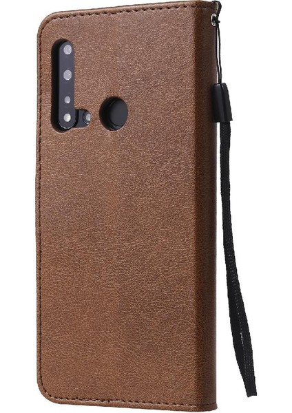 Kart Yuvası ile Huawei P20 Lite Için Flip Case Iş Cüzdan Telefon Kılıfı (Yurt Dışından)
