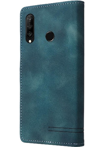 Huawei P30 Lite Için Flip Case Cüzdan Kılıf Darbeye Basit Flip (Yurt Dışından)