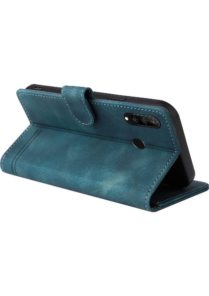 Huawei P30 Lite Için Flip Case Cüzdan Kılıf Darbeye Basit Flip (Yurt Dışından)