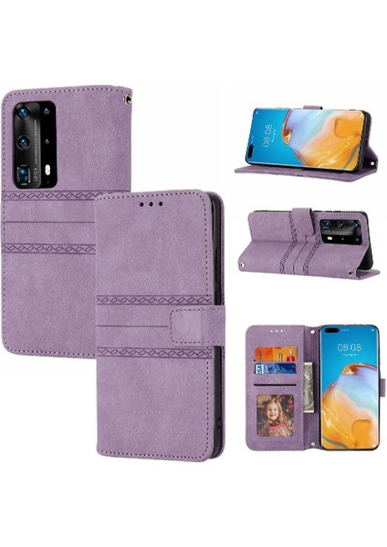 Huawei P40 Pro Artı Cüzdan Kılıf Için Flip Case Manyetik Kapatma Darbeye (Yurt Dışından) modelleri
