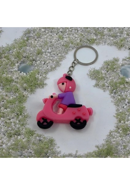 Şirin Motorsiklet Renkli Anahtarlık