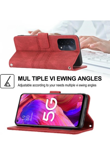 Realme 9i 4g Manyetik Kapatma Pu Deri Kickstand Cüzdan Için Flip Case (Yurt Dışından)