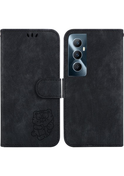 Realme C65 4g Için Kılıf Tutucu Kapak Cüzdan Kılıf Flip Folio Kart Cep (Yurt Dışından)
