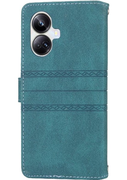 Realme 10 Pro Artı Cüzdan Durumda Pu Deri Kickstand Için Flip Case (Yurt Dışından)