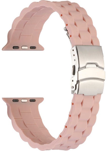 Watch 42MM Krd-72 Uyumlu Kordon Zore Pembe