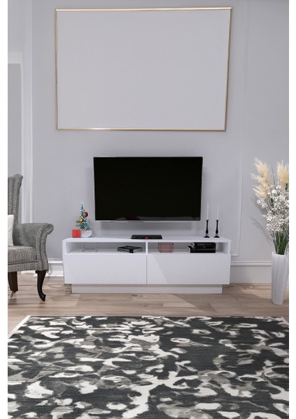 Modern Şık Tasarim Tv Ünitesi Beyaz Tv8